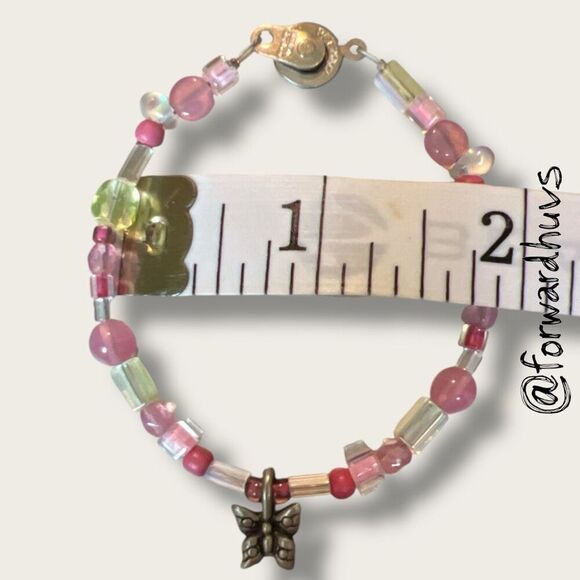 Bundle Sale 3 for $15 | Colorful Beaded Butterfly Bead Bracelet – Small Wrist - Picture 5 of 6